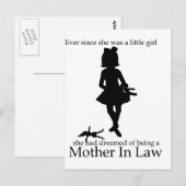 Carte Postale Depuis qu'elle était petite fille (Devant / Derrière)