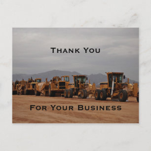 Carte postale d'équipement lourd