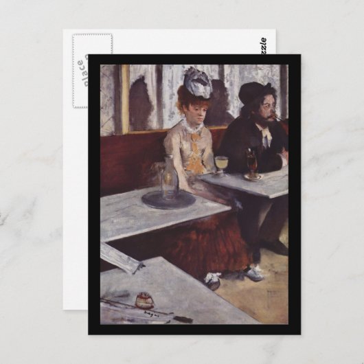 Carte Postale Der Absinth. Degas, Edgar Germain Hilaire (Devant / Derrière)