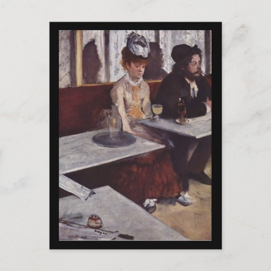 Carte Postale Der Absinth. Degas, Edgar Germain Hilaire (Devant)