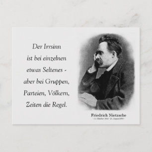 Carte Postale Der Irrsinn ist bei einzelnen