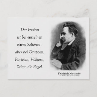 Carte Postale Der Irrsinn ist bei einzelnen