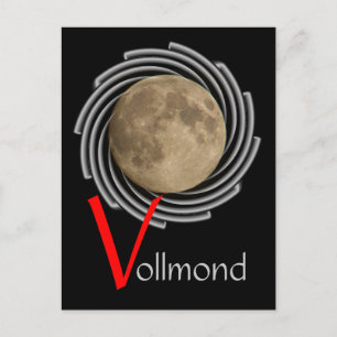 Carte Postale Der Mond, la lune, la luna, la lune Postkarte