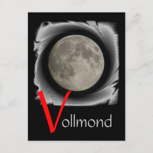 Carte Postale Der Mond, la lune, la luna, la lune Postkarte