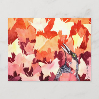 Carte Postale Der Rabe schreckt die Schmetterlinge auf