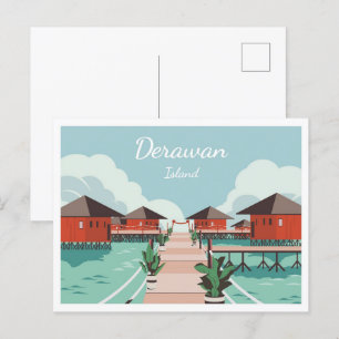 Carte Postale Derawan Island Berau East Kalimantan Indonésie