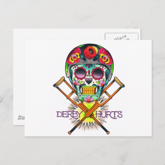 Carte Postale Derby fait mal (Devant / Derrière)