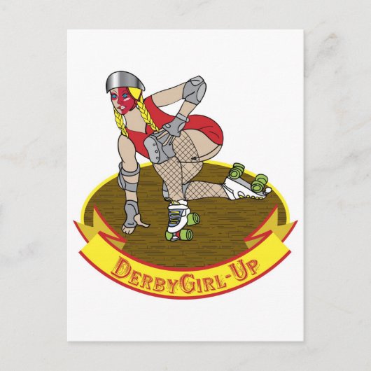 Carte Postale derby girl up (Devant)