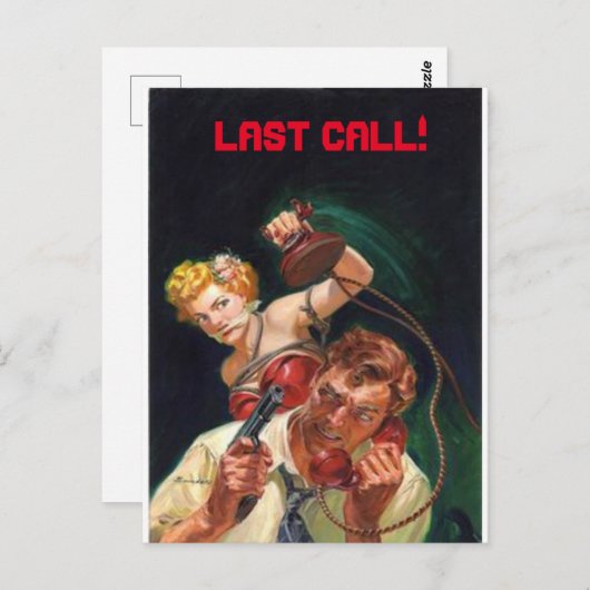 Carte Postale Dernier appel ! (Devant / Derrière)