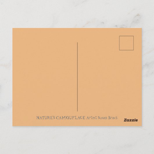 CARTE POSTALE DERNIER D'ART EN FORÊT DE L'AUTOMNE, NID D'OISEAU  (Dos)