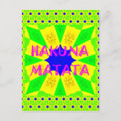 Carte Postale Dernier Hakuna Matata magnifique design Extraordin (Devant)