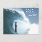 Carte Postale Dernier jour à Londres - Un tsunami engulfs Londre (Devant)