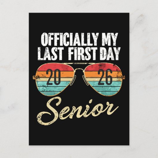 Carte Postale Dernier Premier Jour Senior 2026 (Devant)