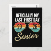Carte Postale Dernier Premier Jour Senior 2026 (Devant / Derrière)