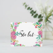 Carte Postale Dernier Sto polonais Joyeux anniversaire Pologne C (Debout devant)