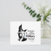 Carte Postale Dernier temps j'ai vu une femme comme Hillary (Debout devant)