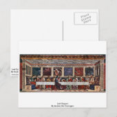 Carte Postale Dernière Cène, Par Andrea Del Castagno (Devant / Derrière)