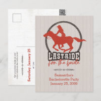 Dernière chevauchée pour la mariée en rouge rouill