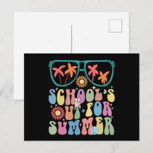 Carte Postale Dernière journée de l'école Super dehors pour l'ét