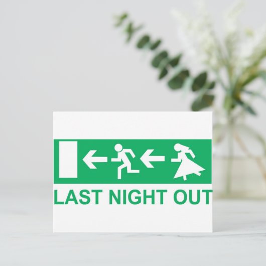 Carte Postale dernière soirée (Debout devant)