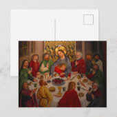 Carte Postale Dernière soupe - Heinrich Lutzelmann - c1485 (Devant / Derrière)