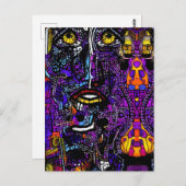 Carte Postale Dernières réflexions à la vente aux enchères d'art (Devant / Derrière)