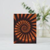 Carte Postale Déroulement psychédélique fin Fractal (Debout devant)