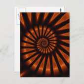 Carte Postale Déroulement psychédélique fin Fractal (Devant / Derrière)