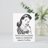 Carte Postale Derrière chaque femme qui réussit... (Debout devant)