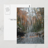 Carte Postale Derrière la cascade (Devant / Derrière)