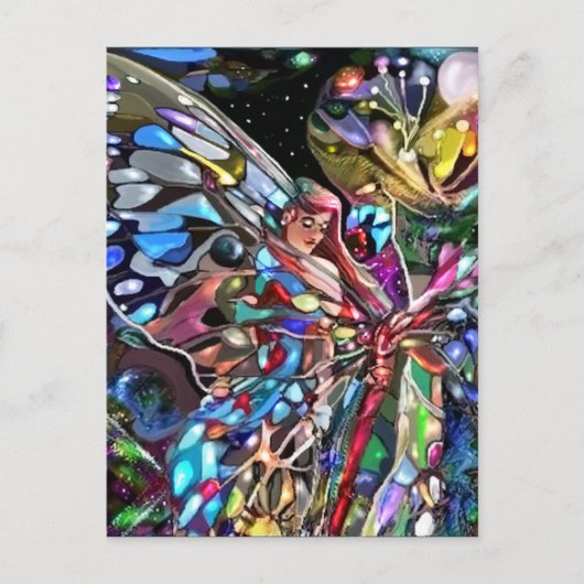 Carte Postale Derrière l'aile d'un papillon (Devant)