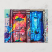 Carte Postale Derrière les portes magiques (Valparaiso, Chili) C (Devant)