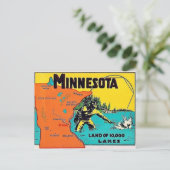 Carte postale des 10 000 lacs du Minnesota (Debout devant)