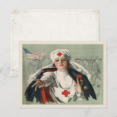 Carte postale des 2ÈME GUERRE MONDIALE avec Croix  (Devant / Derrière)