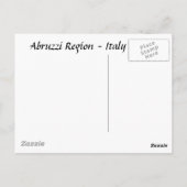 Carte postale des Abruzzes (Dos)