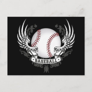 Carte postale des ailes de baseball