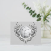 Carte postale des ailes de volley-ball (Debout devant)