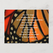 Carte Postale Des ailes papillon (Devant)