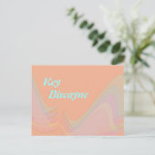 Carte postale des ailes pastel de Key Biscayne Flo (Debout devant)