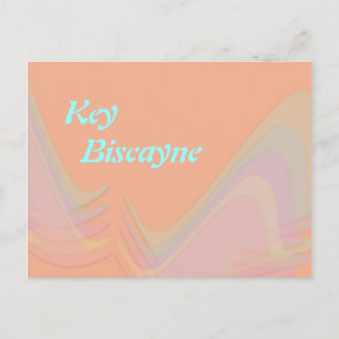 Carte postale des ailes pastel de Key Biscayne Flo
