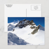 Carte postale des Alpes suisses (Devant / Derrière)