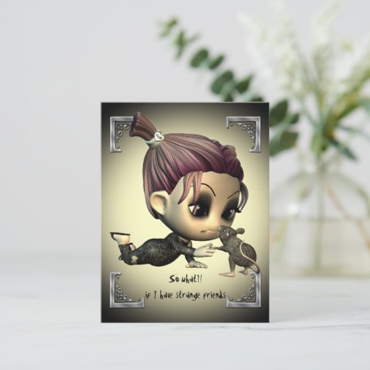 Carte postale des amis étranges (Debout devant)