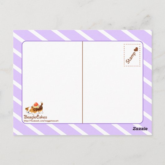 Carte postale des amis Kawaii Alpaca (Dos)