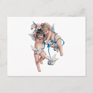 CARTE POSTALE DES ANGELS DE PAIX SUR LA TERRE LE BIEN VA VERS LE