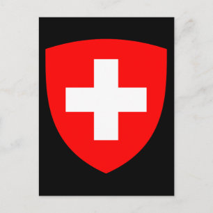 Carte postale des armoiries de Suisse