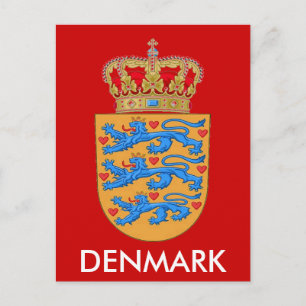 Carte postale des armoiries du Danemark !