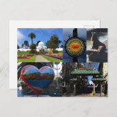 Carte postale des attractions de San Francisco #1 (Devant / Derrière)