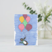 Carte postale des ballons et des artistes de pingo (Debout devant)