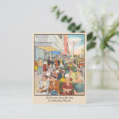 Carte postale des bancs verts de St Petersburg Flo (Debout devant)