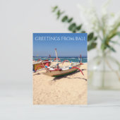 carte postale des bateaux de Nusa Dua (Debout devant)